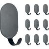 Sticky Adhesive Hooks for Hanging, Stainless Steel Hooks, Key Hooks, Towel Hooks, Coat Hooks, Command Hooks Wall Mount Hanger Door Hook Kitchen