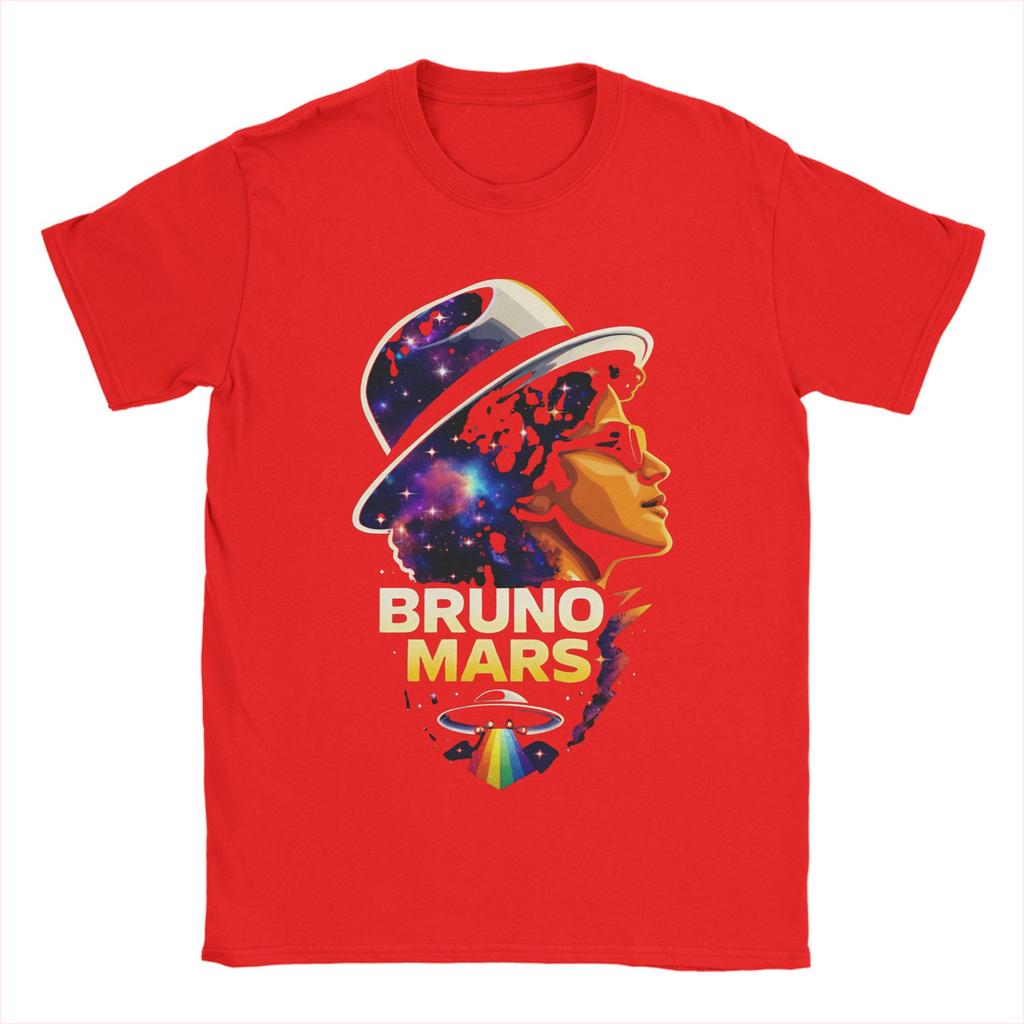 Bruno Mars Rapper T Shirts for Unisex Cotton Funny TShirts O Neck Tees Short Sleeve Clothes Gift Idea