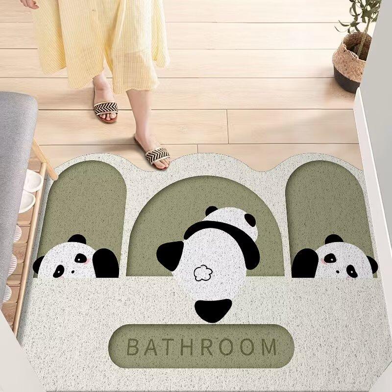 Entry door silk ring floor mat Entry door door mat Household entrance door rubbing soil non-slip foot mat