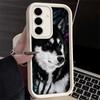 Phone Case for Samsung Galaxy S26 S25 Ultra S24 FE Alaskan Husky Cute Dogs Shell S23 Plus S22 + S21 S20 5G Soft Silicone Funda