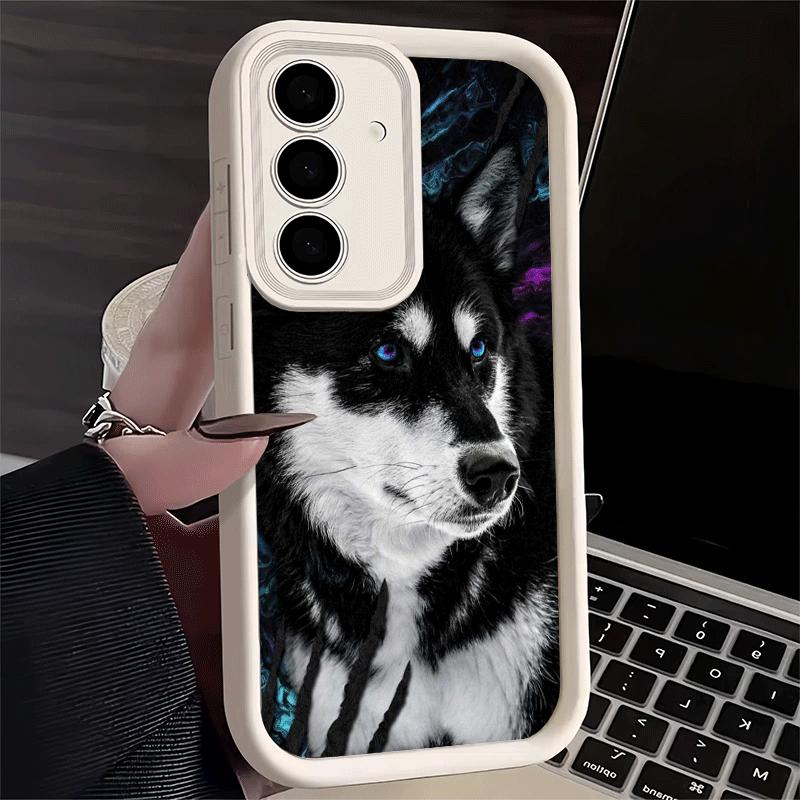 Phone Case for Samsung Galaxy S26 S25 Ultra S24 FE Alaskan Husky Cute Dogs Shell S23 Plus S22 + S21 S20 5G Soft Silicone Funda