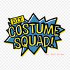 Diy Costume Squad Costume Iron On Heat Transfer Printing Vinyl Patches Sticker for Clothes DIY Appliques Washable Patches