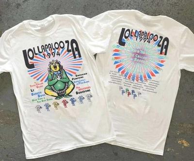 Винтажная футболка-репринт музыкального фестиваля Lollapalooza 1994 года, унисекс, размеры S-4XL