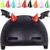 2Pcs Car Motorcycle Helmet Devil Horn Motocross Helmet Horn Decoration Headwear Sucker Silicone Helmet Decoration Accessories