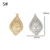 Винтажный стиль Золотой Цветочный Filigree Подвеска Шарм Серьги и Ожерелье Аксессуар