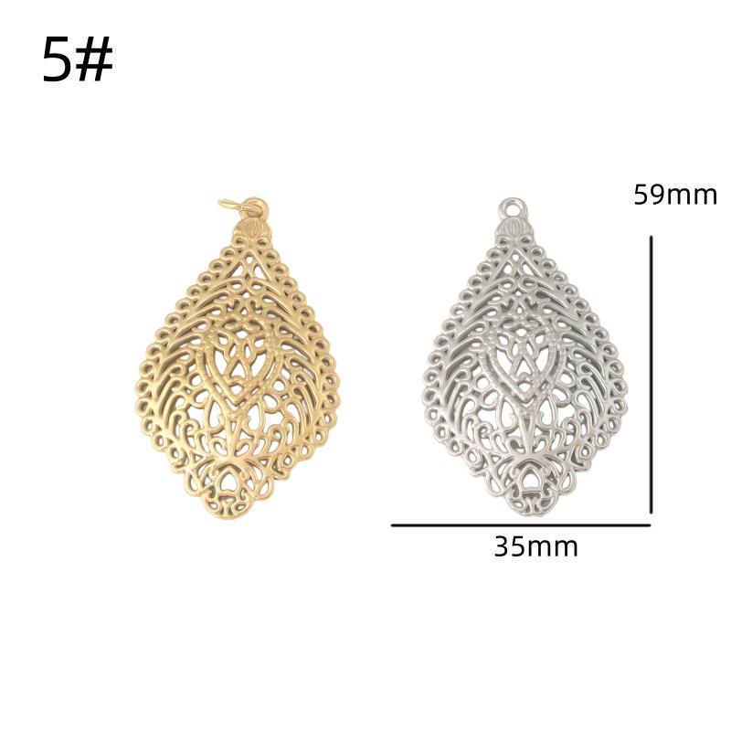 Винтажный стиль Золотой Цветочный Filigree Подвеска Шарм Серьги и Ожерелье Аксессуар
