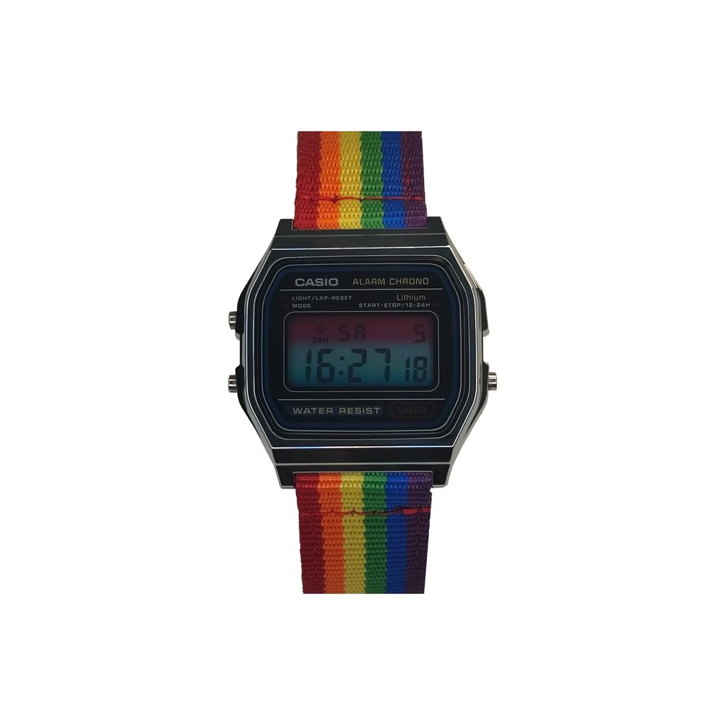 Casio Унисекс ЧАСЫ ДЛЯ ПОДРОСТКОВ Черные A158WA-1(Watch3--)