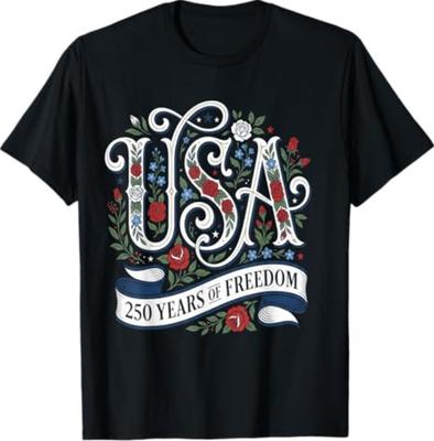 Футболка для женщин, посвященная 250-летию США, патриотическая, 4 июля