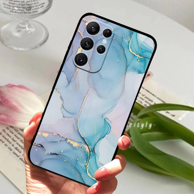 Для Samsung S25 Ultra Мягкий чехол S23 Ultra 5G Силиконовый ТПУ Задняя крышка телефона Для Samsung Galaxy S24 Ultra Милый Животный Бампер Чехол