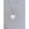 [Bliss Gold] Серебряное колье-цепочка с сердцем Hello Kitty 37,5 см B-Nbl9011