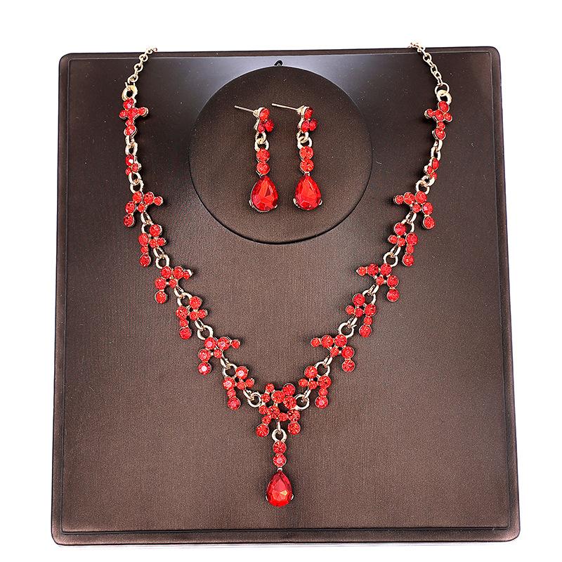 Корейская свадебная корона, головной убор из трех частей, аксессуары для волос на день рождения к свадебному платью, свадебные аксессуары, ожерелье, серьги