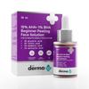 Derma Co 15% AHA + 1% BHA для начинающих, восстанавливающий, удаляющий загрязнения пилинг для лица для 10-минутного еженедельного отшелушивания