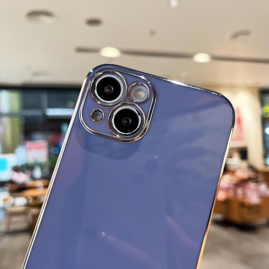 Роскошный 6D гальванический позолоченный блестящий цветной чехол-бампер для телефона для iPhone Samsung Xiaomi Oppo Moto Girls Мягкая силиконовая противоударная задняя крышка