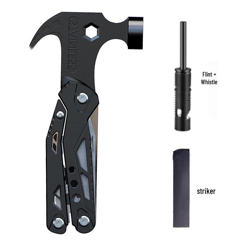 Многофункциональный уличный инструмент: Плоскогубцы, Молоток, Складной нож, Стеклобой для автомобиля