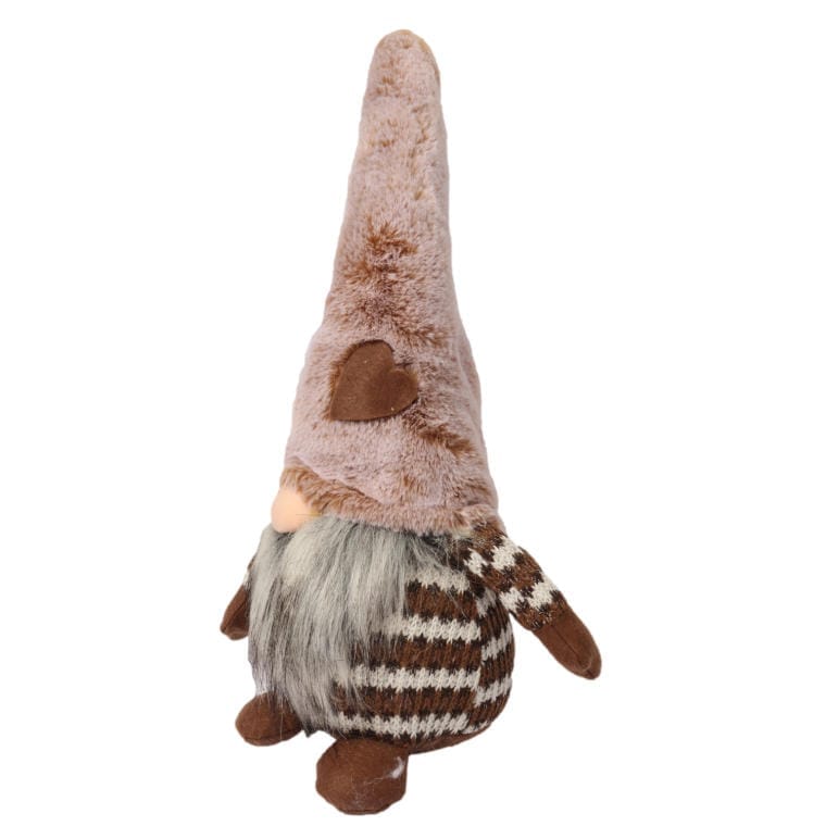 Plush Christmas elf, brown, 50 cm