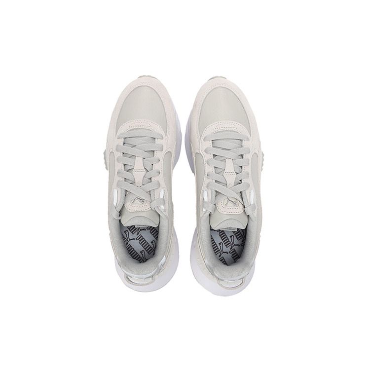 Puma Wild Rider Retro Универсальный Деконструированный Дизайн Дышащие Низкие Тренировочные Кроссовки Унисекс Бежевый 381637-02