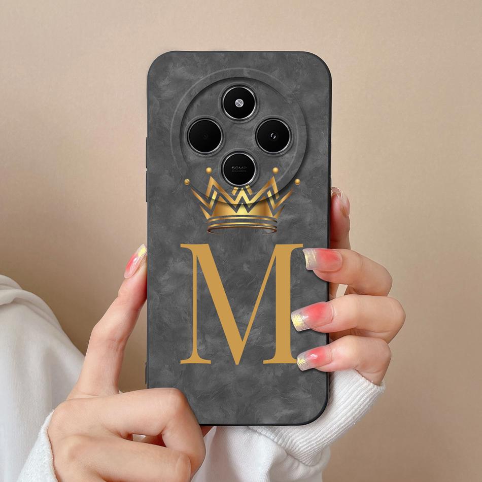 Чехол для Xiaomi Redmi 14C Волна Свет Буквы Чехол для телефона Для Xiaomi Redmi 14R 5G Redmi 14 C Мягкий Жидкий Силикон Противоударный Funda