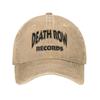 Винтажные хип-хоп бейсболки Death Row Records, унисекс, с эффектом потертости, стирка, snapback, для всех сезонов, регулируемая посадка