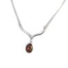 Les Trésors De Lily [N2819] - Silver Necklace 'Inspiration' Amber (rhodium-plated) - 13x11 Mm