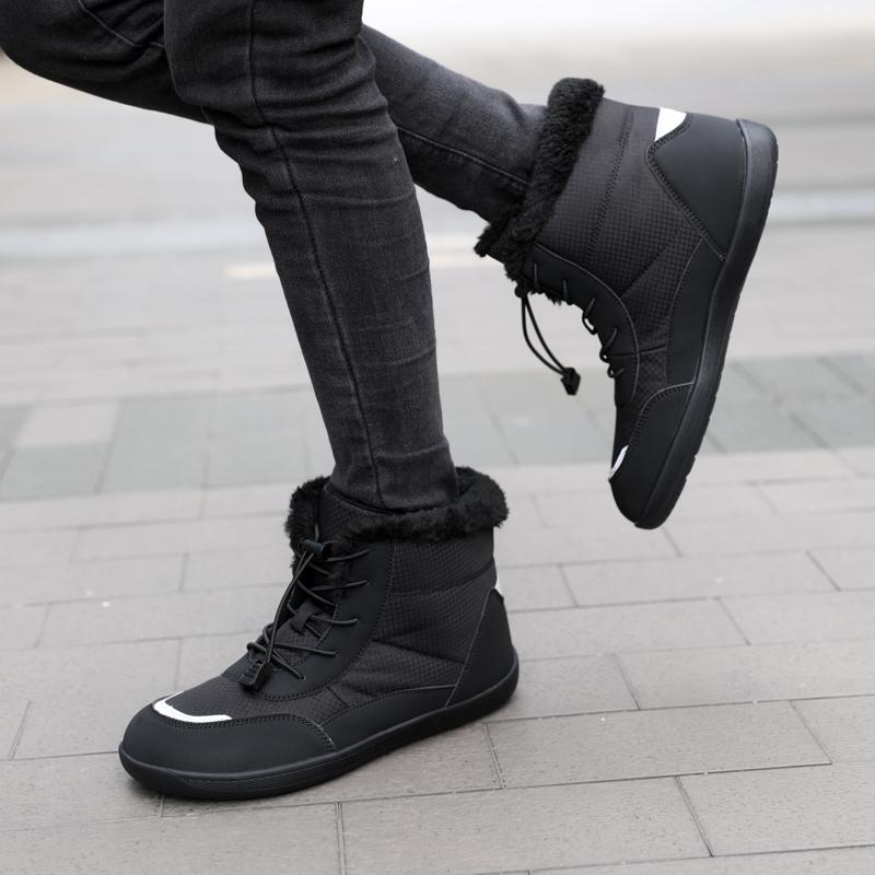 Зимние мужские и женские теплые хлопковые ботинки для защиты от нескользящей погоды