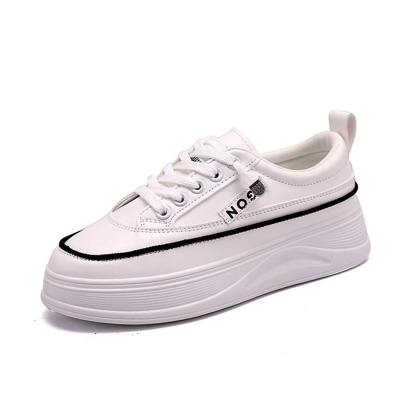 2024 Модные низкие кроссовки из парусины Женская повседневная обувь Белые балетки Женские кроссовки Basket Lace Up Solid Chaussure