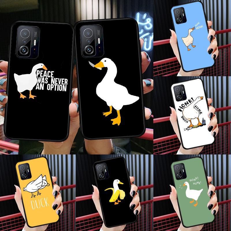 Смешной Мультяшный Чехол-Утка Для Xiaomi 14T 11T 12T 13T Pro 13 14 Ultra POCO X7 Pro X3 X5 F3 F5 F6 M6 X6 Pro Чехол