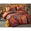 Bed Linen Set - 1 Duvet Cover 220 X 240 Cm + 2 Pillowcases 60 X 60cm - 100% Polyester Microsatin - Red