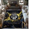Villarreal FC Soccer Football Pattern Soft Area Rug Non Slip Indoor Floor Carpet Sports Decor Mat for Bedroom