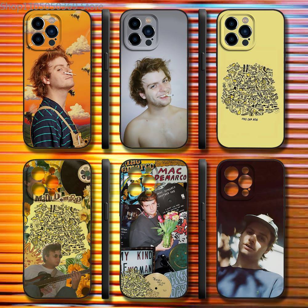 Mac D-DeMarco Singer Phone Case For iPhone 17,16,15,14,13,12,11,Pro,Max,Plus,X,XS,SE4,E,Mini,Soft Black Case