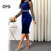 Diva Sexy Women See Through Sheer Long Sleeve Shiny Sequin Office Party Bodycon Dress