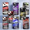 Синий, красный автомобильный стеклянный чехол для Apple iPhone 14 13 11 12 Pro 7 XR X XS Max 8 6 6s Plus SE 2022 13Pro из закаленного телефона Tampa