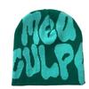 Hot Sell Customized  Adult Fashion Printing Soft Winter Hat Knitted With Letters for Men and Women