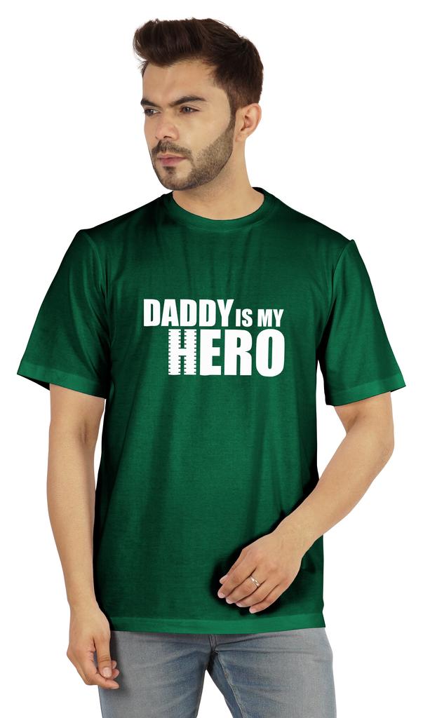 Inkmeso Футболка с графическим принтом для мужчин Футболка Daddy Is My Hero Футболка из джерси Футболка ко Дню отца