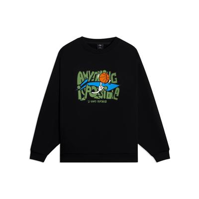 Свитшот Li Ning Sports Life Collection Унисекс Черный AWDSG95-2