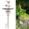 Antique Metal Garden Planter And Bird Feeder Weather Resistant Outdoor Decoration For Patios Balcony Or Yard Landscaping