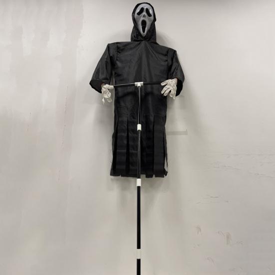 Пугало, кричащий призрак, украшение на Хэллоуин, страшный висящий призрак смерти, уличные украшения для сада, двора, патио, лужайки