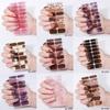 Nails Polish Stickers Gradient Gels Nail Strips Nails Polish Wraps Glittering Gels Nail Stickers Manicures Stickers