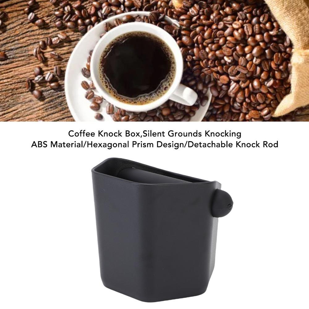 Hexagonal Prism Shape Coffee Ground Knock Box 580ML Capacity Espresso Knock Box Coffee Accessory