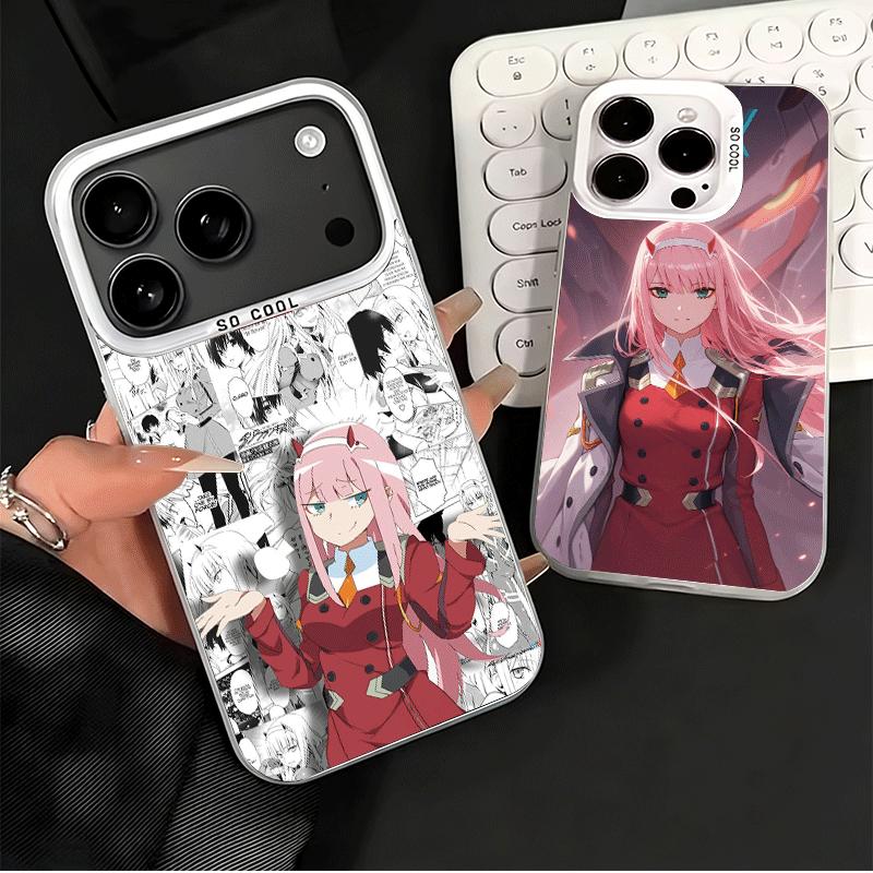 Дорогая Зеро Ту 02 Аниме Ударопрочный Чехол для Телефона для iPhone 17 Air 16 16E 15 Pro Max 14 Plus 13 Mini 12 Задняя Крышка Противоударный Fund