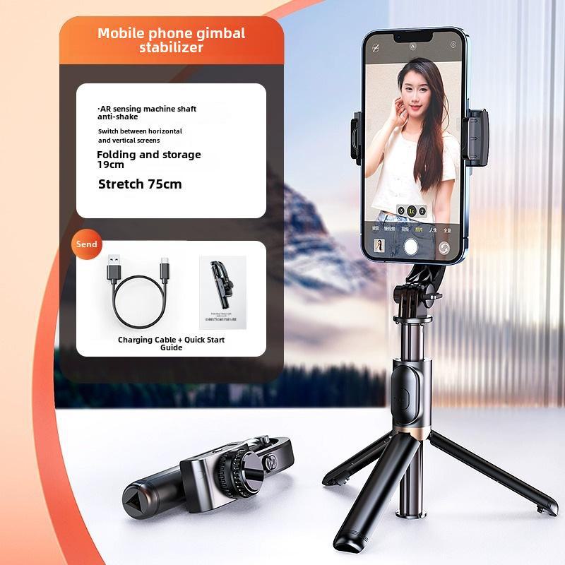 Ручной карданный стабилизатор CYKE: Выдвижная палка для селфи, настольный держатель для мобильного телефона, штатив Anti Shake Live