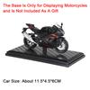 1:18 HAYABUSA GSX1000R R1 Motorcycle Toy Alloy Body Rubber Tires CBR1000RR Shock Absorption Model Car Models Boy Decorative Item