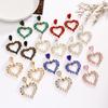 Trendy Vintage Heart Earrings: Chic and Stylish Statement Piece