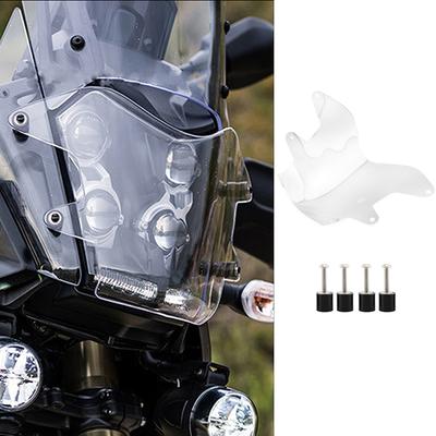 Для Yamaha Tenere 700 2019 2020 2021 2022 Акриловый Защитник Передней Фары Крышка Фары с Креплением Мотоциклетные Аксессуары