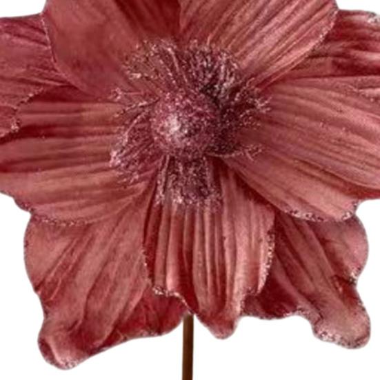 Блестящий искусственный цветок Рождественское украшение DIY Рождественская елка Венок Украшения Искусственный цветок пуансеттии для Рождества Нового года Свадебной вечеринки Праздника