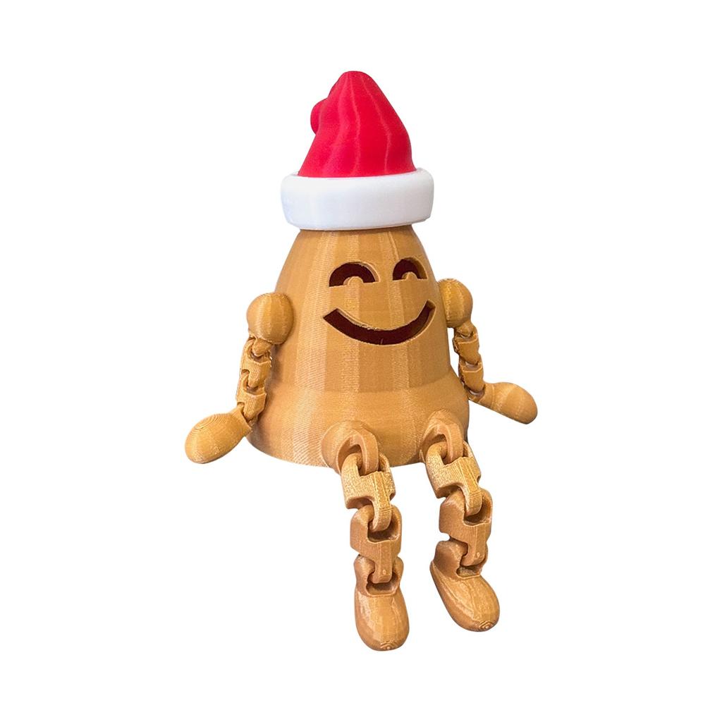 Подвижный рождественский подарок 3D-печать подвижных соединений на Рождество