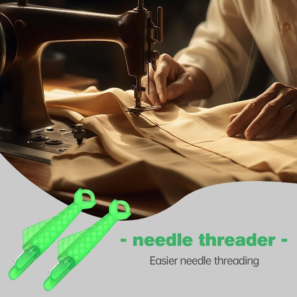 10pcs Fish Mouth Sewing Machine Needle Threader Automatic Needle Threader