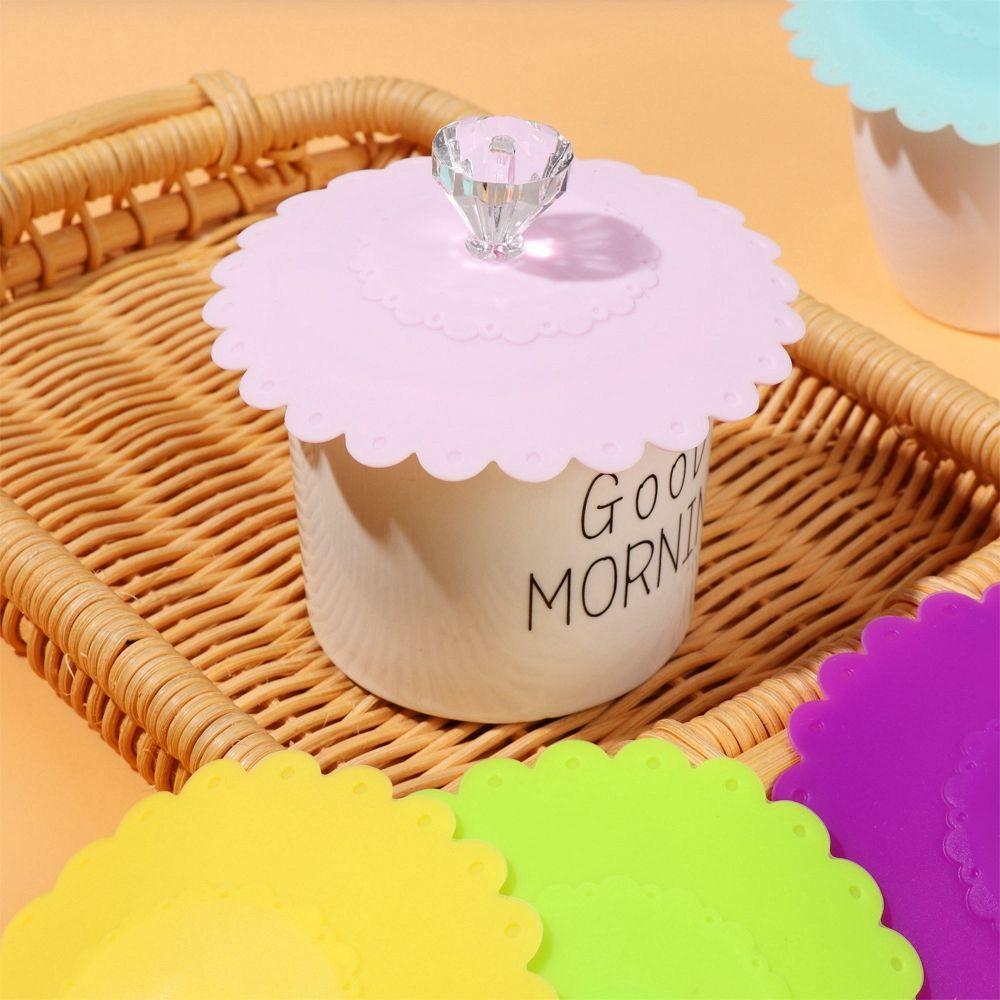 Drinkware for Glass Mugs Thermal Insulation Kitchen Accessories Cup Lids Cup Cover Cup Seals