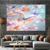 2D flat background cloth - butterfly landscape pattern photography background screen  multifunctional home decoration