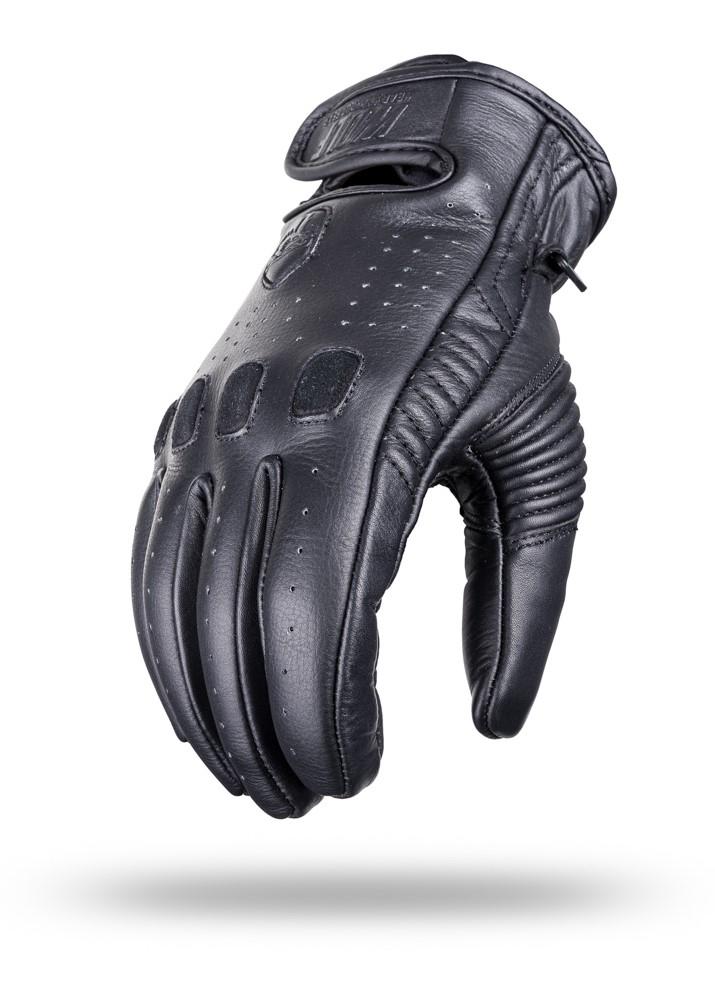WOLF LIGHTWEIGHT DURABLE LEATHER GLOVES BLACK