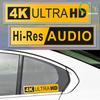 Высокое разрешение звука и качества изображения 4K8KHIFI усилитель, украшение для мотоцикла и автомобиля, наклейки на боковое стекло